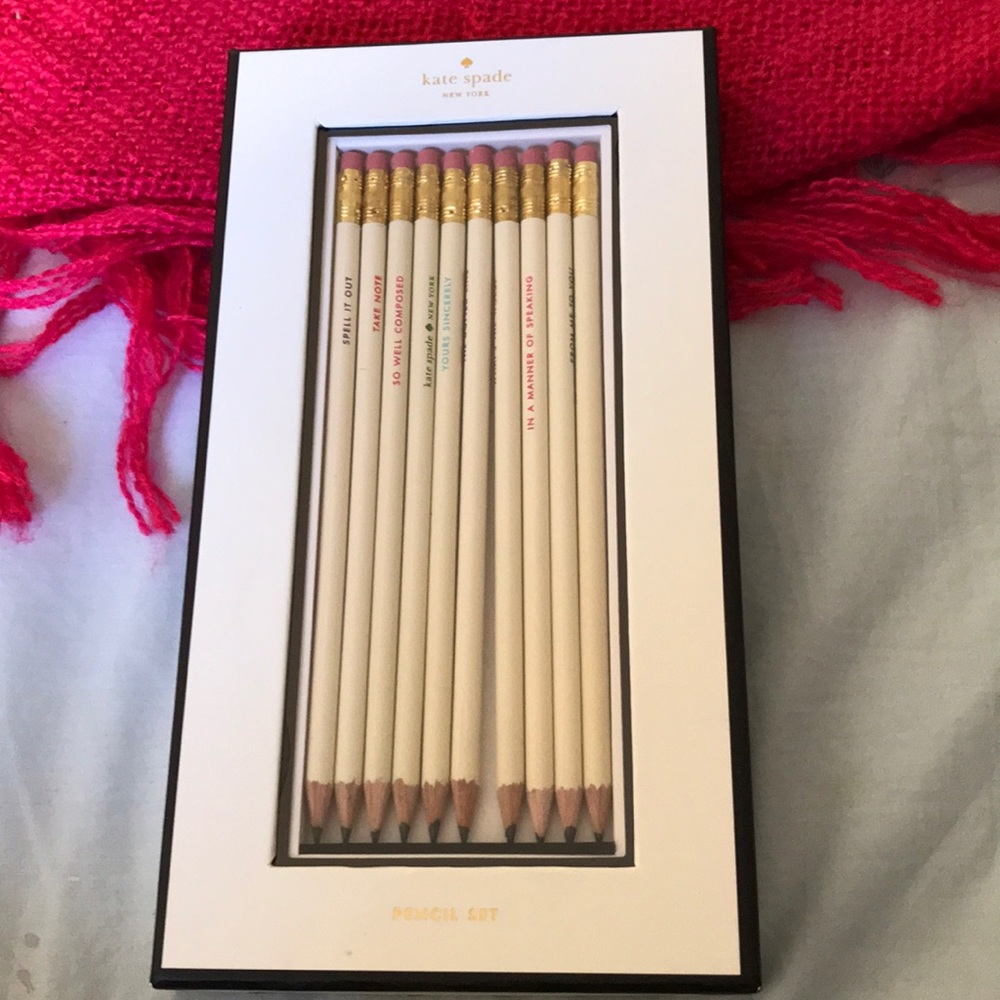 NEW kate spade pencil set